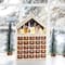 Glitzhome; Glitzhome® 15.75" Lighted Wooden Christmas Village Advent Calendar Decor; Category:Christmas Tabletop Decor; Image:4